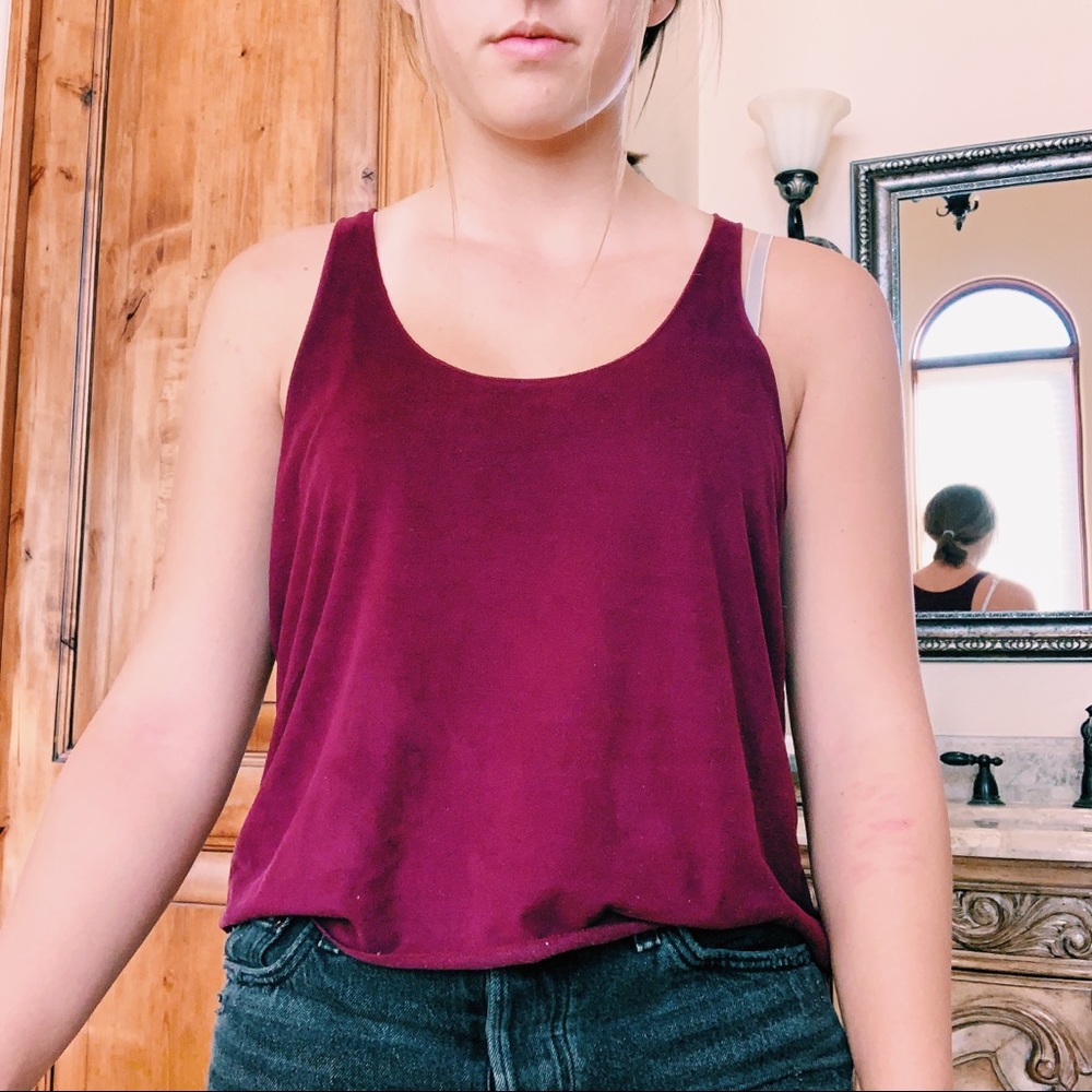 RARE Brandy Melville Velvet Tank Top